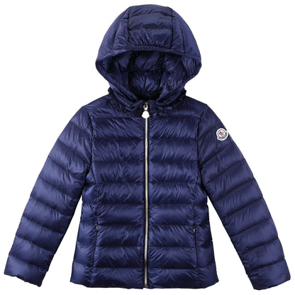 Girls Blue Down Padded Hooded 'Iraida' Jackets