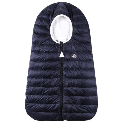 Baby Navy Blue Down Padded 'Sacco' Sleeping Bag