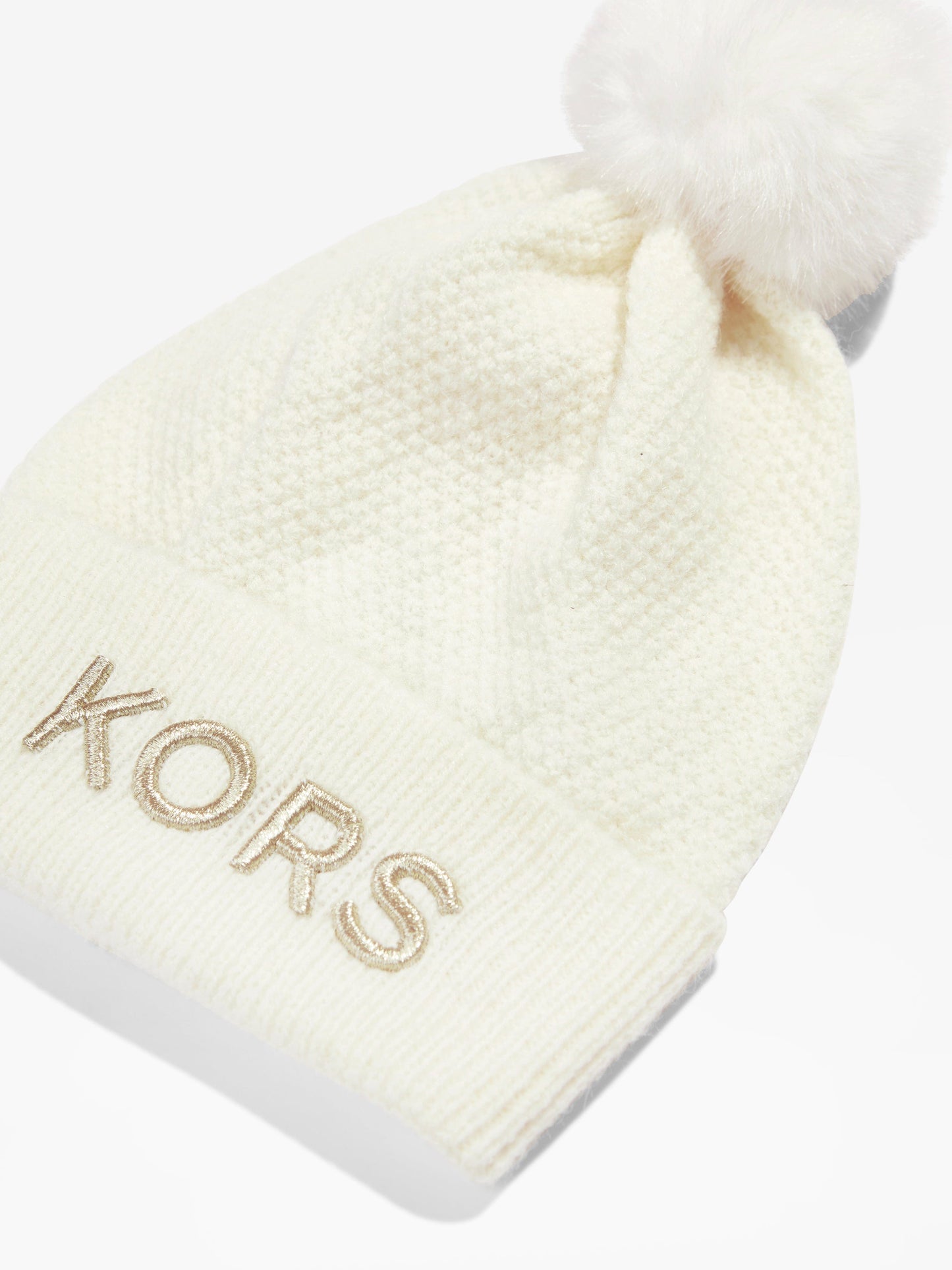 Michael Kors 女童奶油色徽标套头帽