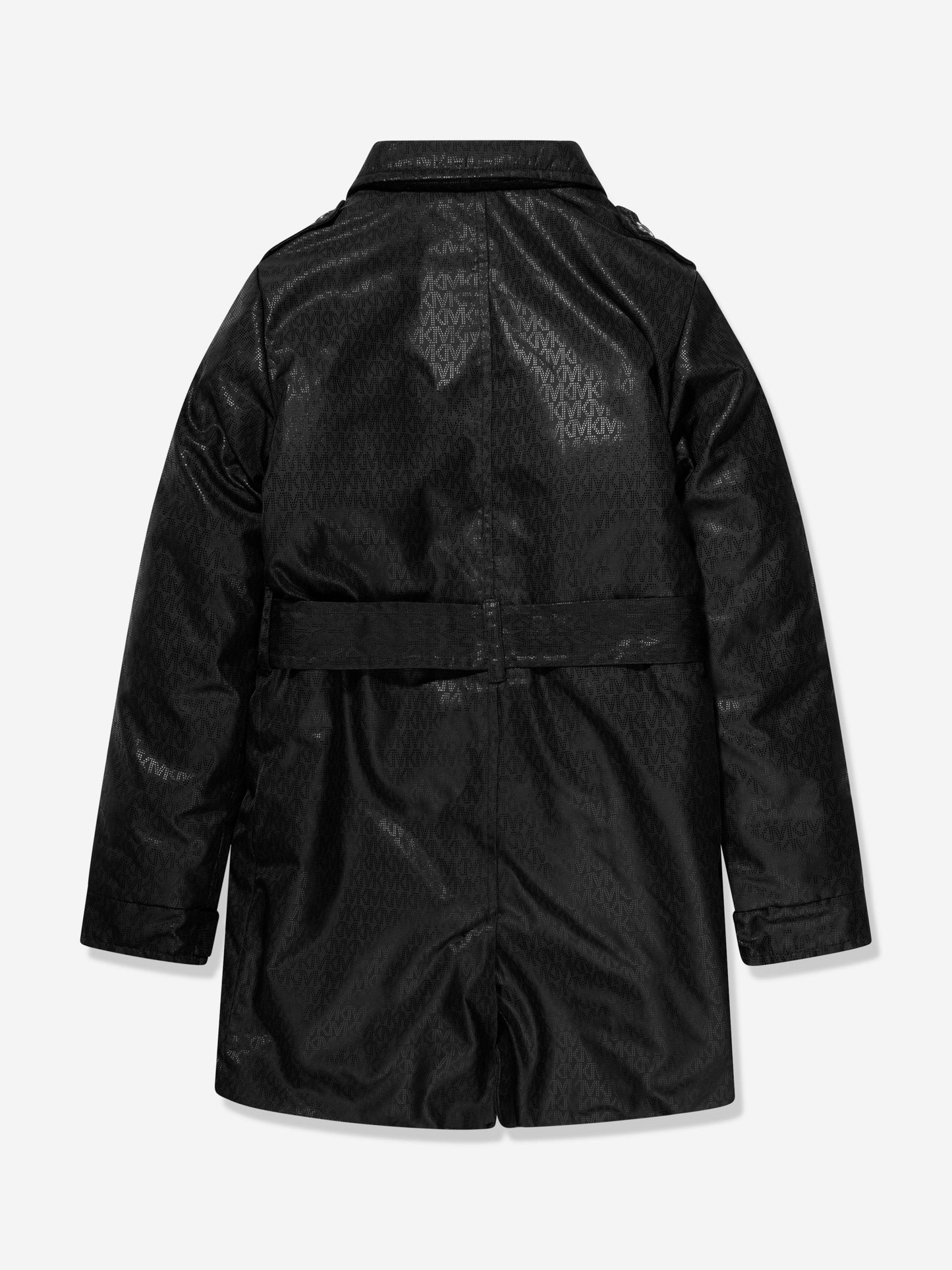 Michael Kors 女童徽标风衣（黑色）