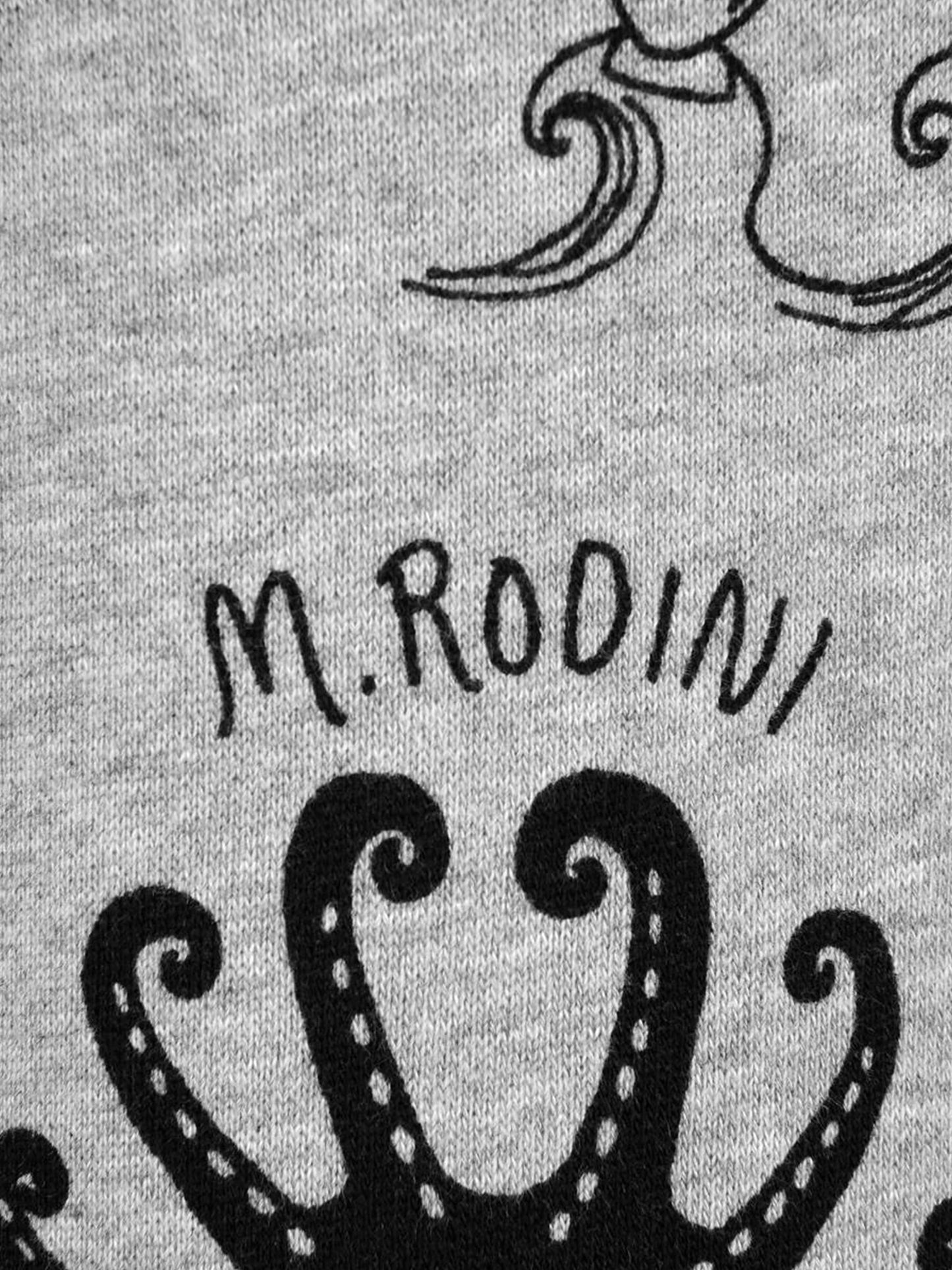 Mini Rodini 儿童棉质章鱼印花慢跑裤