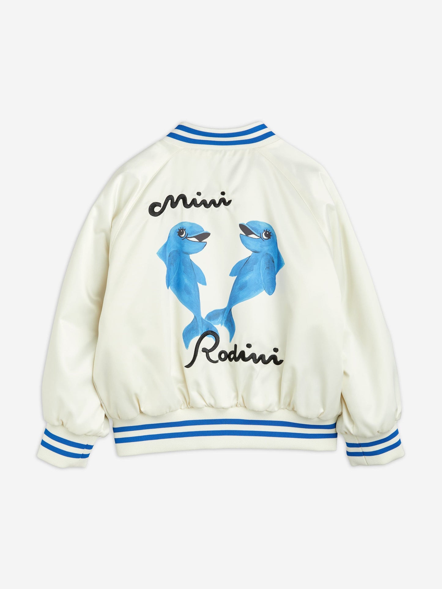 Mini Rodini 儿童海豚轻便棒球夹克（白色）