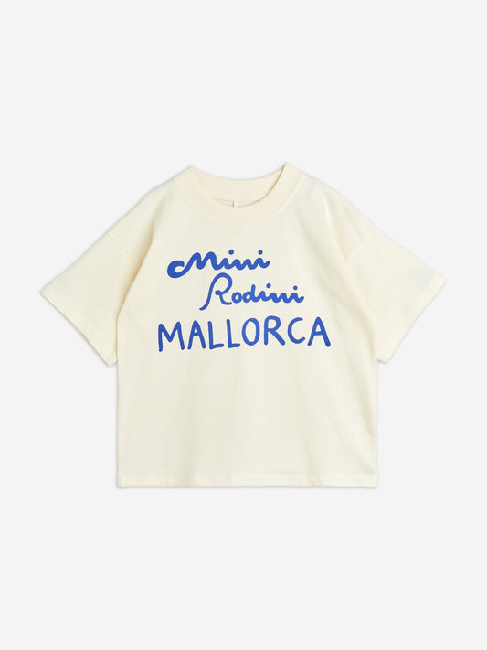 Mini Rodini 儿童 Mallorca 徽标 T 恤（象牙色）