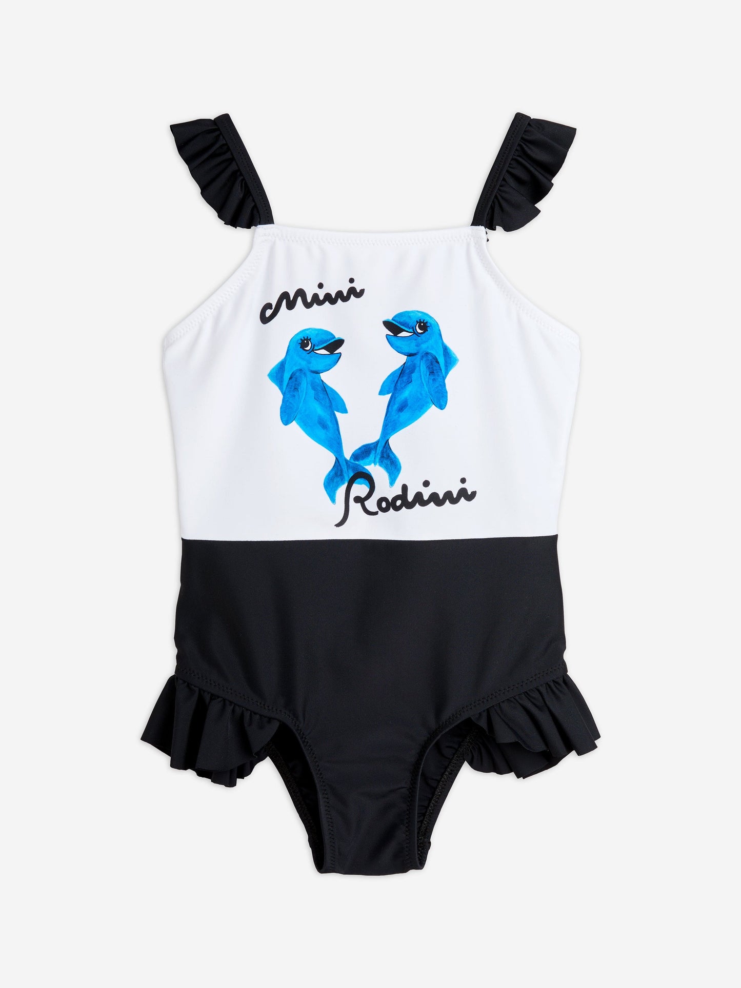 Mini Rodini 女童海豚褶边泳衣（多色）