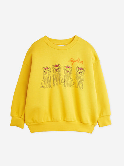 Mini Rodini 儿童 Agaha Dogs 黄色运动衫