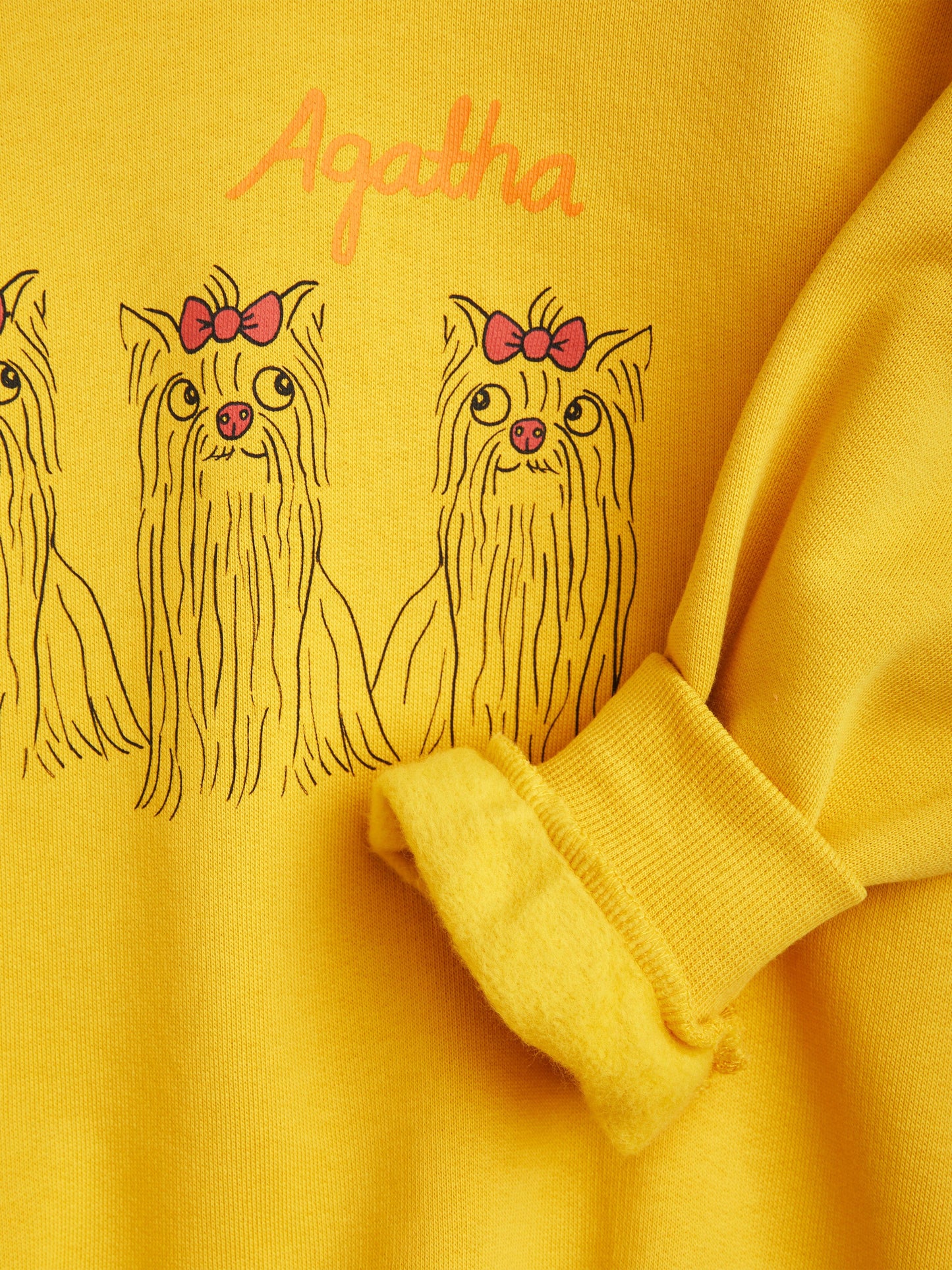 Mini Rodini 儿童 Agaha Dogs 黄色运动衫