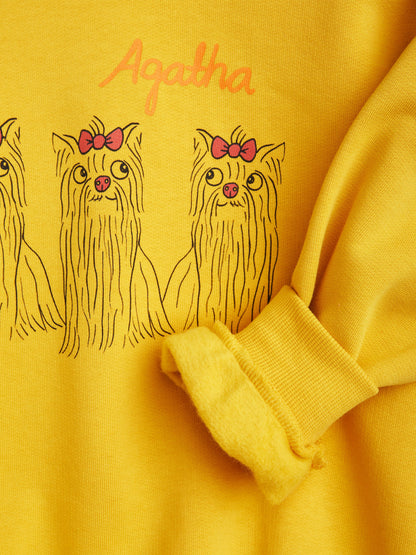 Mini Rodini 儿童 Agaha Dogs 黄色运动衫