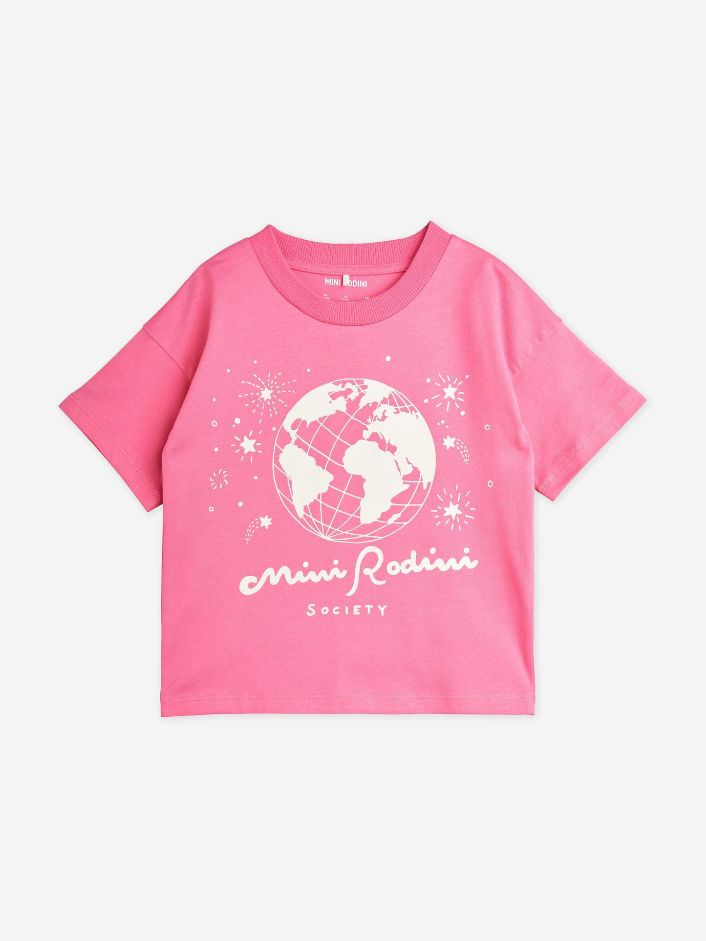Mini Rodini 女童社团 T 恤（粉色）
