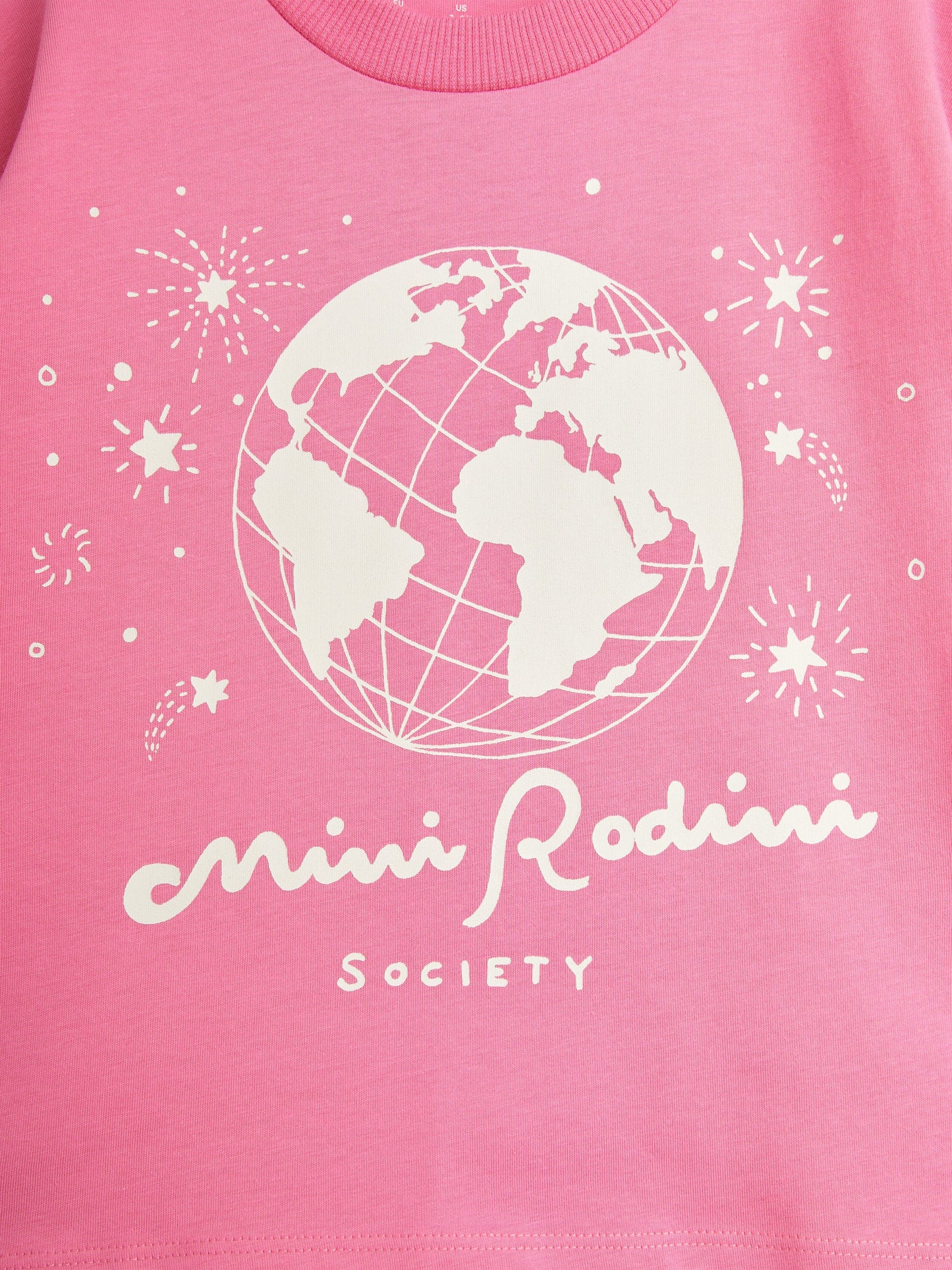 Mini Rodini 女童社团 T 恤（粉色）