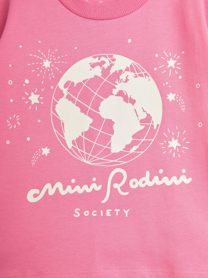 Mini Rodini 女童社团 T 恤（粉色）