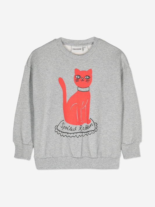 Mini Rodini Kids 猫咪卫衣（灰色）