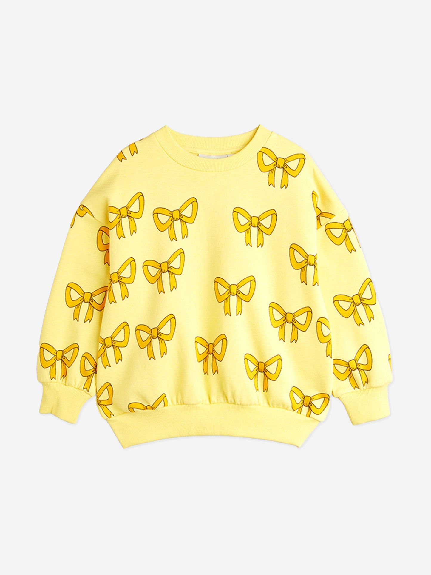 Mini Rodini 女童蝴蝶结运动衫（黄色）