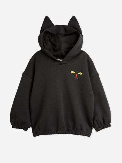 Mini Rodini Kids 猫眼连帽衫（黑色）