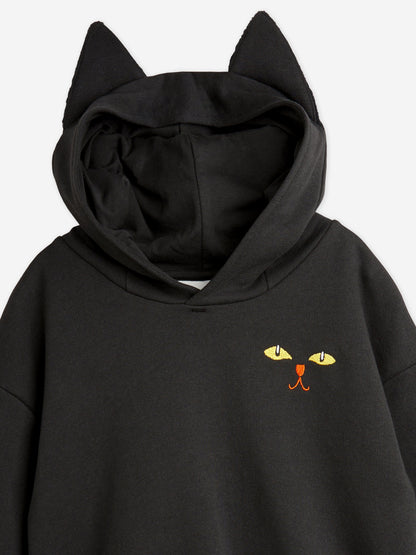 Mini Rodini Kids 猫眼连帽衫（黑色）
