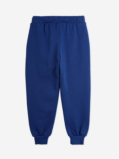 Mini Rodini Kids Society 蓝色刺绣慢跑裤