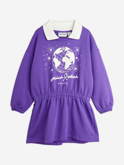 Mini Rodini 女童社团毛衣裙（紫色）