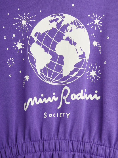 Mini Rodini 女童社团毛衣裙（紫色）