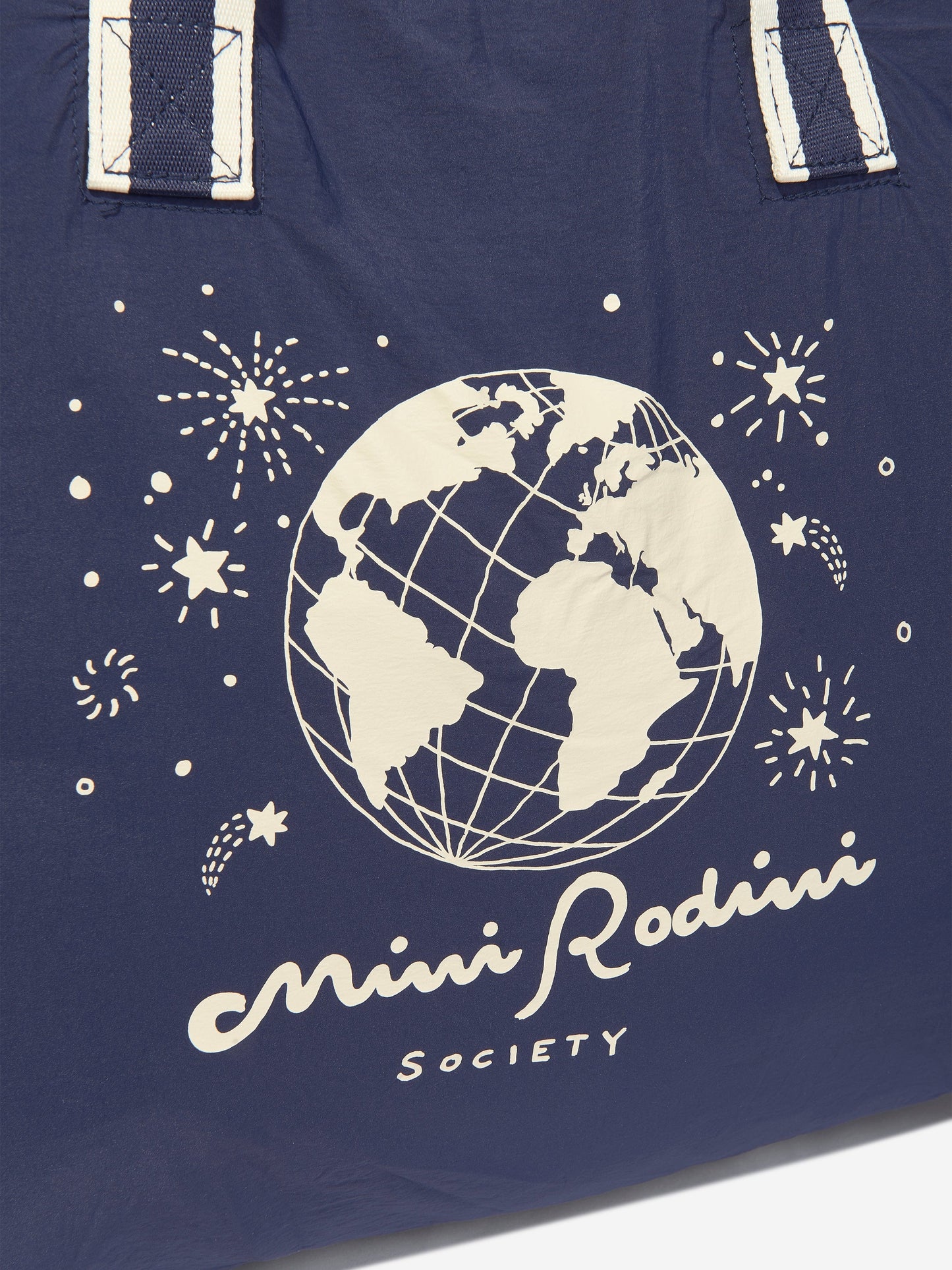 Mini Rodini Kids Society 蓝色手提包（50 厘米）