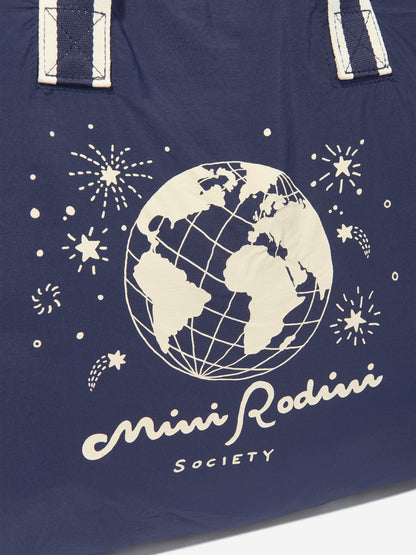 Mini Rodini Kids Society 蓝色手提包（50 厘米）