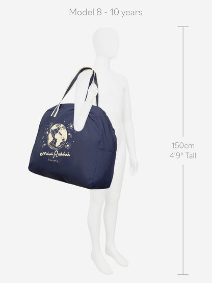 Mini Rodini Kids Society 蓝色手提包（50 厘米）