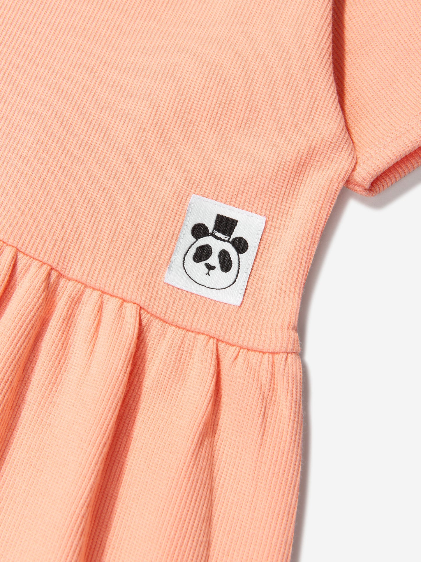 Mini Rodini 女童有机棉短袖连衣裙