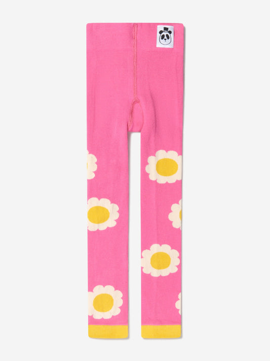 Mini Rodini 女童有机棉花朵紧身裤