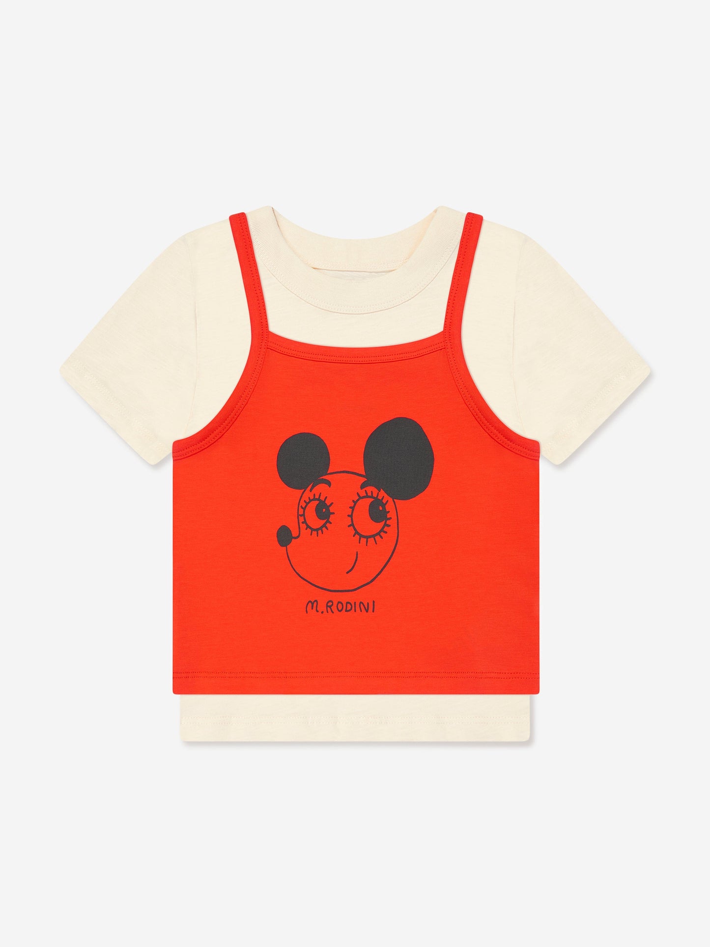 Mini Rodini 女童 Ritzrats 背心和 T 恤（多色）