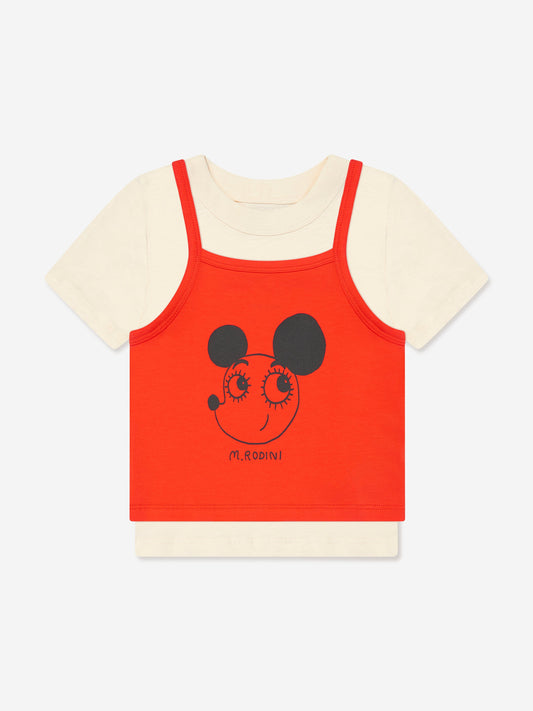Mini Rodini 女童 Ritzrats 背心和 T 恤（多色）