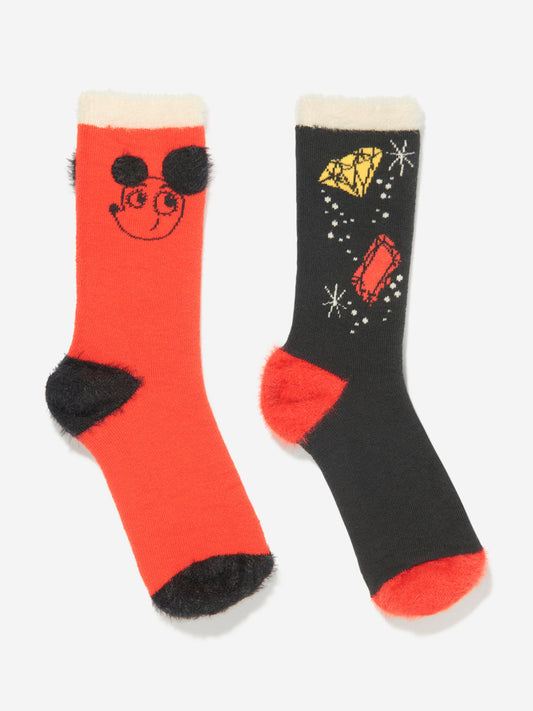 Mini Rodini Kids Ritzrats 袜子礼品套装（2 双装）多色