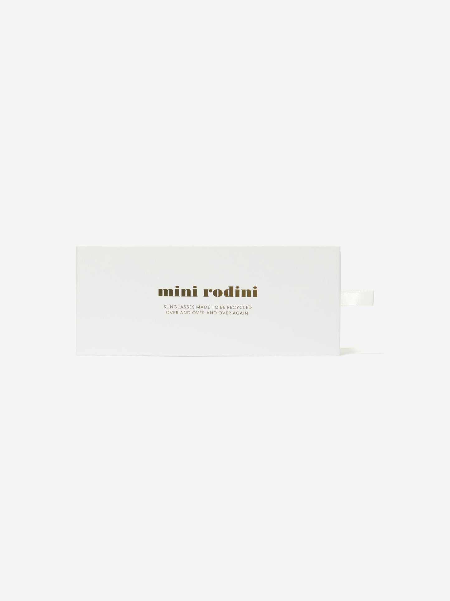 Mini Rodini 女童圆形太阳镜（米色）
