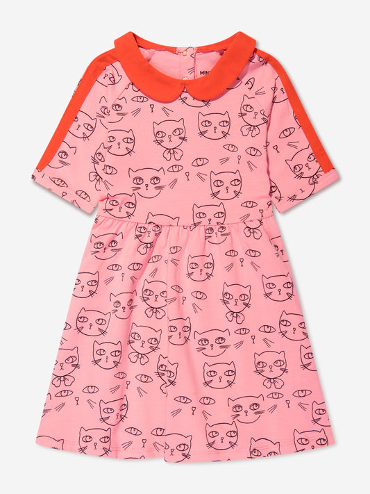 Mini Rodini 女童 Cathlethes 印花连衣裙（粉色）