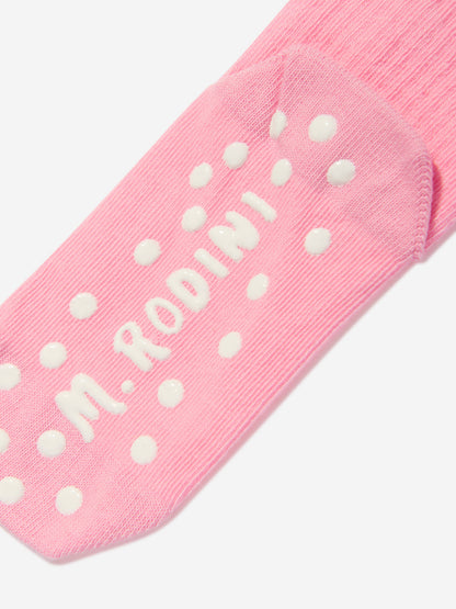 Mini Rodini 女童 Cathletes 防滑袜（粉色）