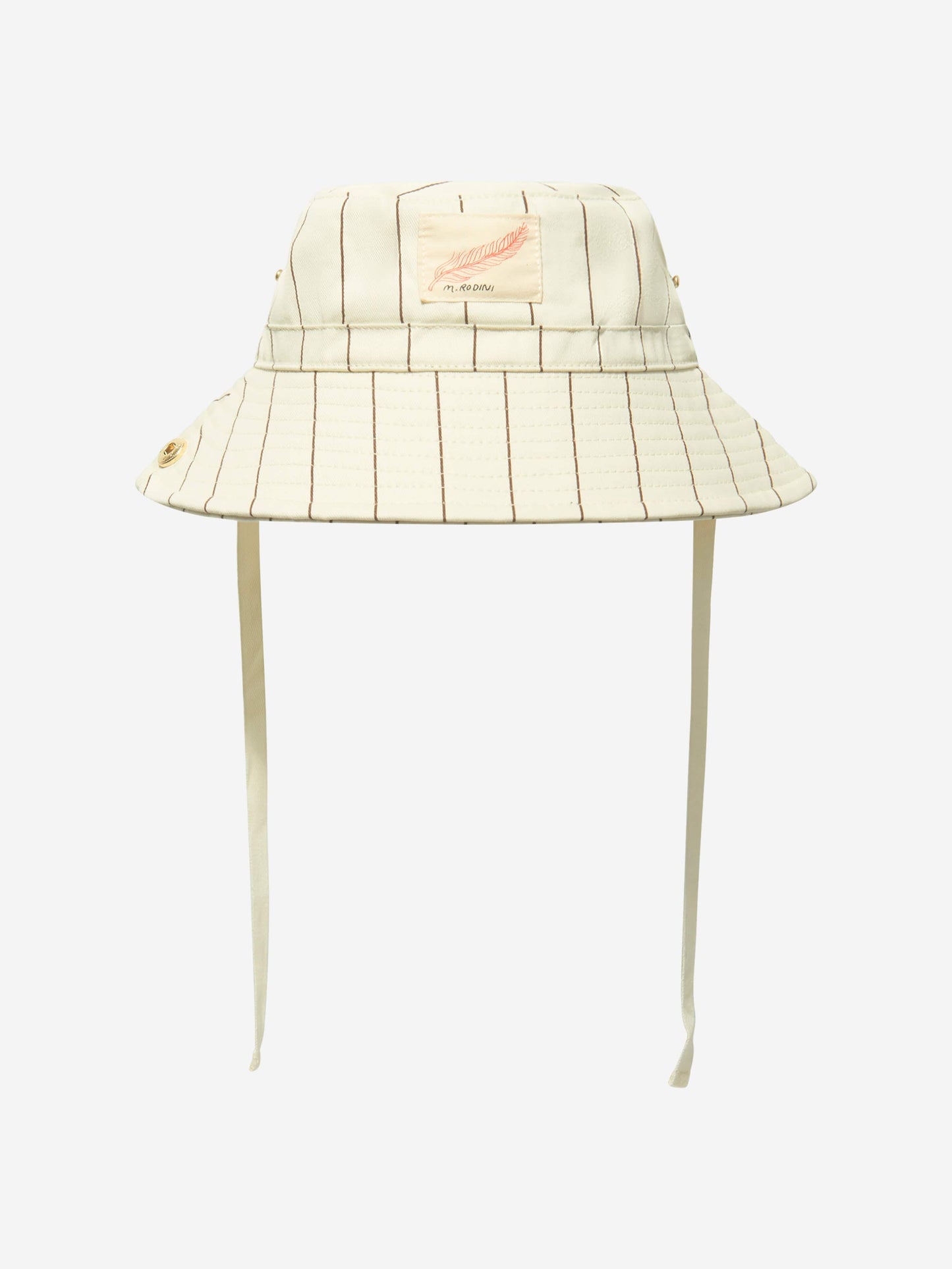 Mini Rodini 儿童象牙色羽毛登山帽