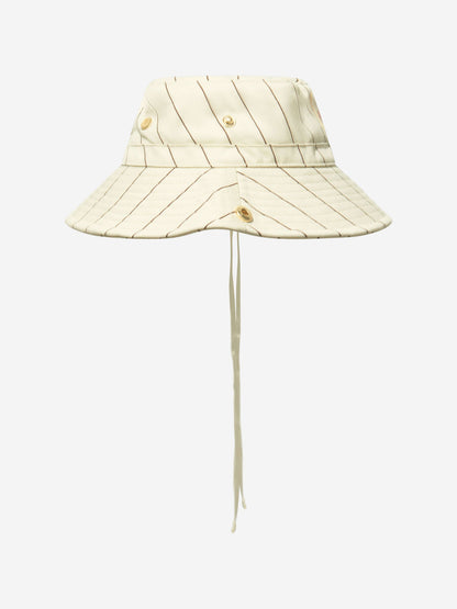 Mini Rodini 儿童象牙色羽毛登山帽