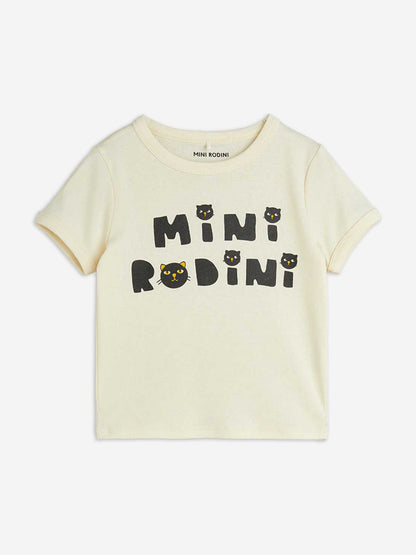 Boys Cats Logo T-Shirt in White