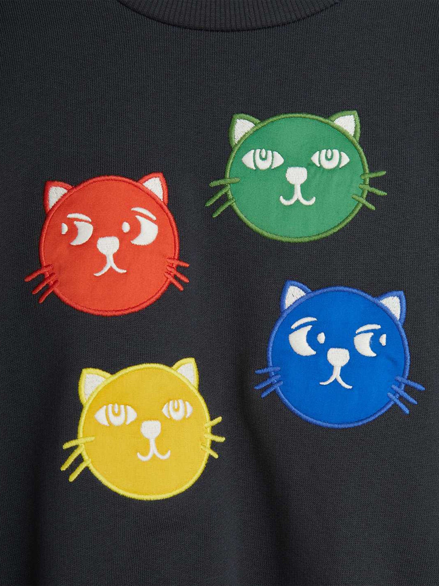 Girls Cool Cats Sweatshirt in Black