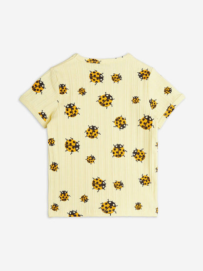 Girls Ladybugs AOP T-Shirt in Yellow
