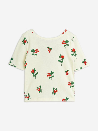 Girls Lingonberries AOP Ballet T-Shirt in Ivory