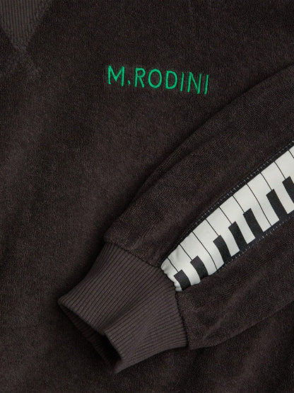 Boys Piano Terry Sweatshirt in Black