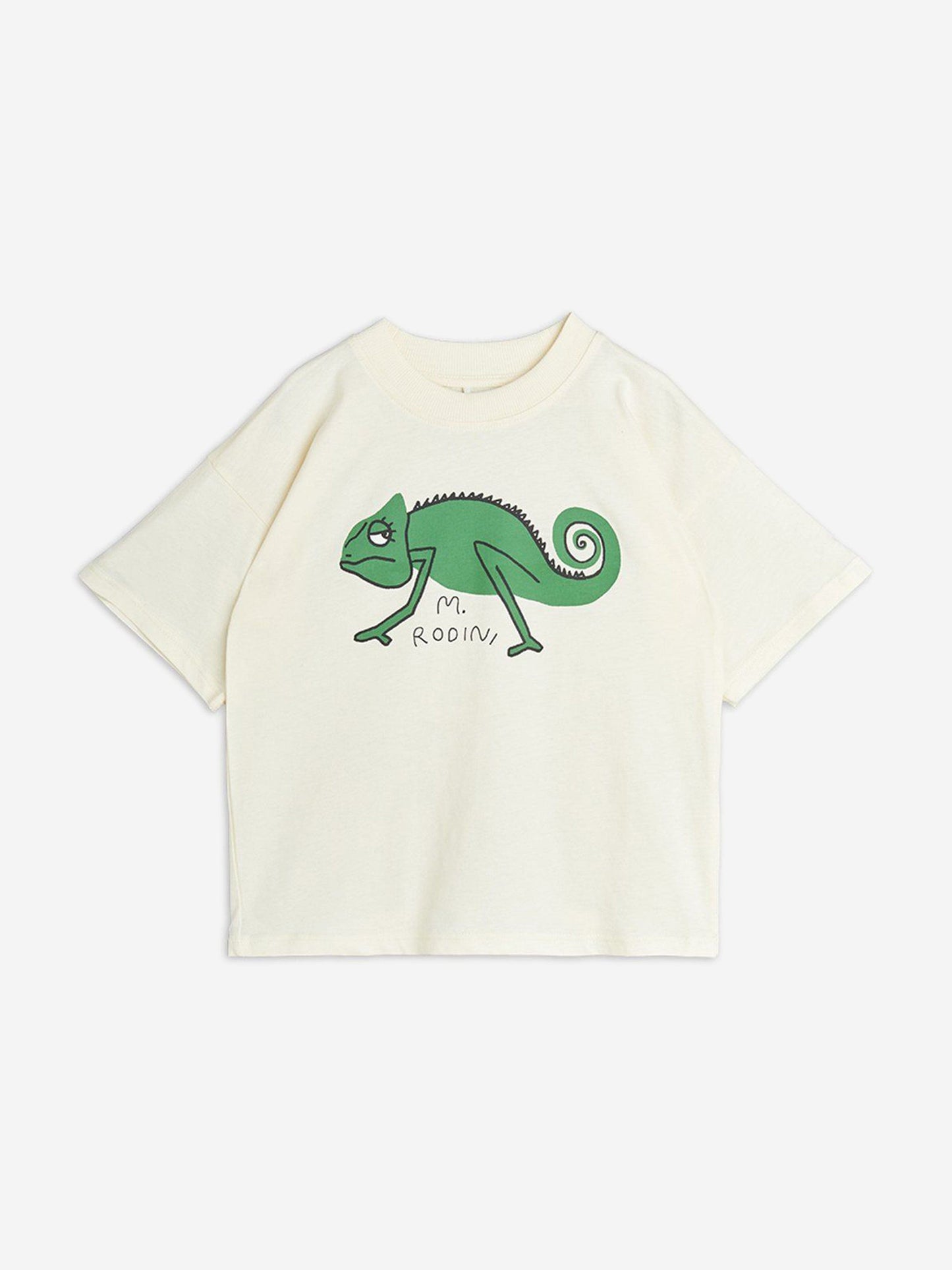 Boys Lizard T-Shirt in Ivory