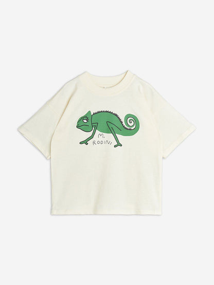Boys Lizard T-Shirt in Ivory