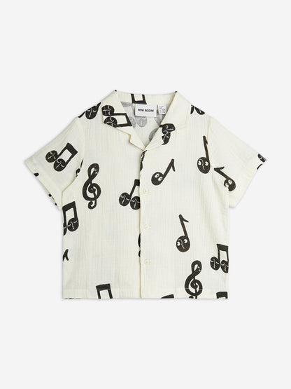 Kids Note AOP Muslin Short in White