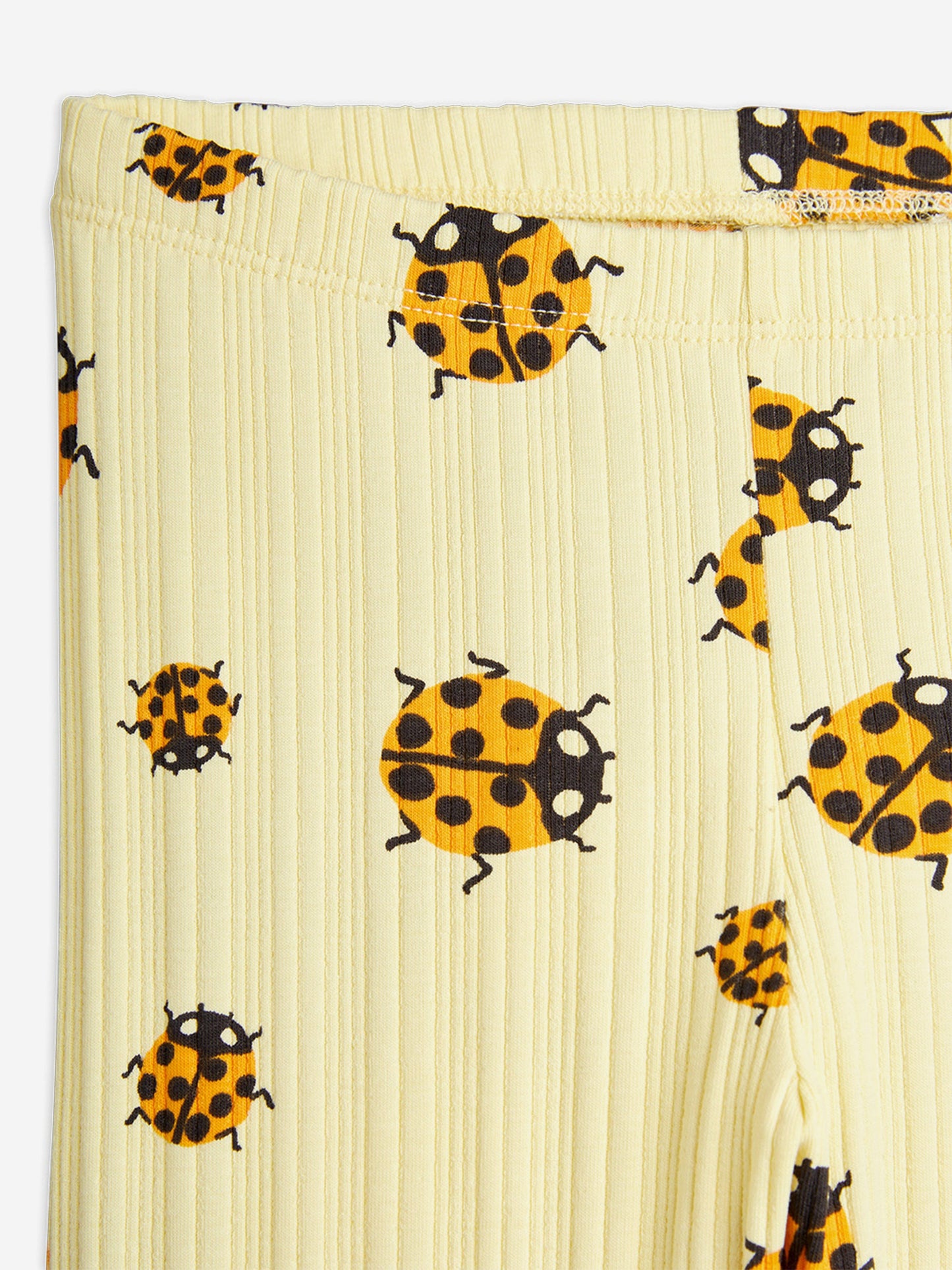 Girls Ladybugs AOP Leggings in Yellow