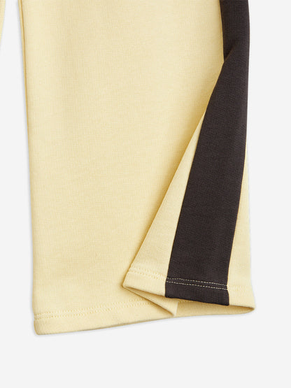 Girls Note Embroidered Joggers in Yellow