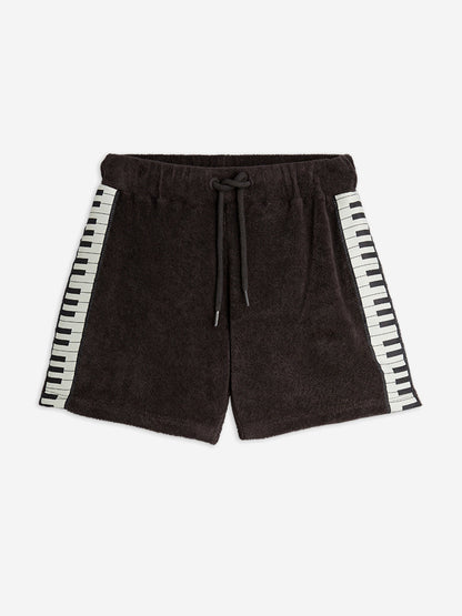 Boys Piano Terry Sweat Shorts in Black