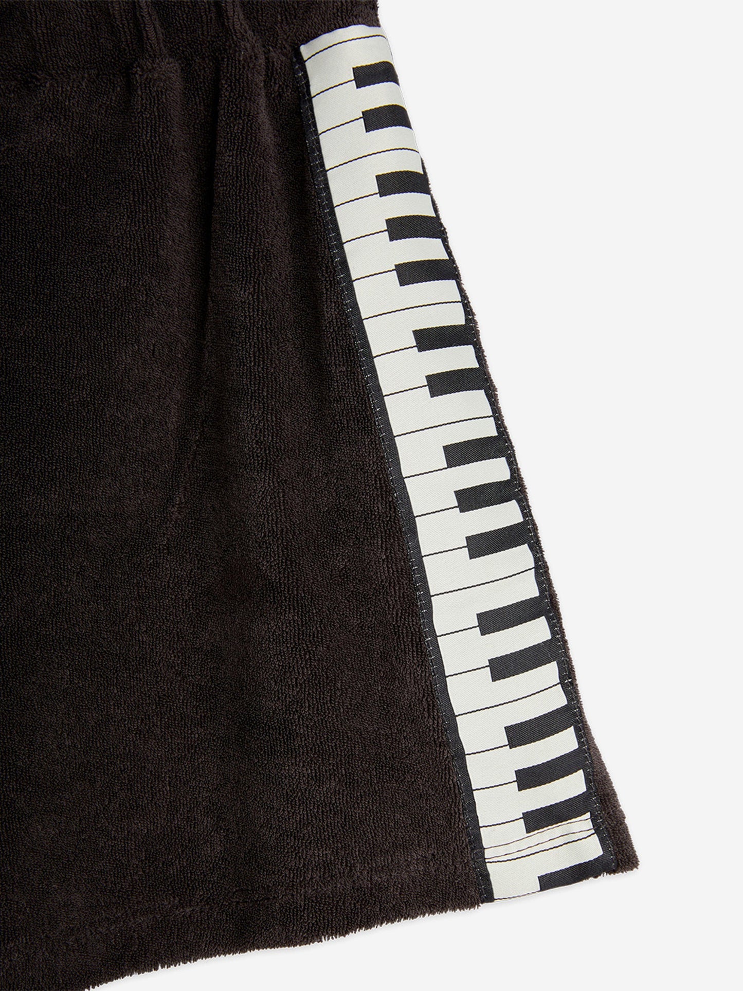 Boys Piano Terry Sweat Shorts in Black