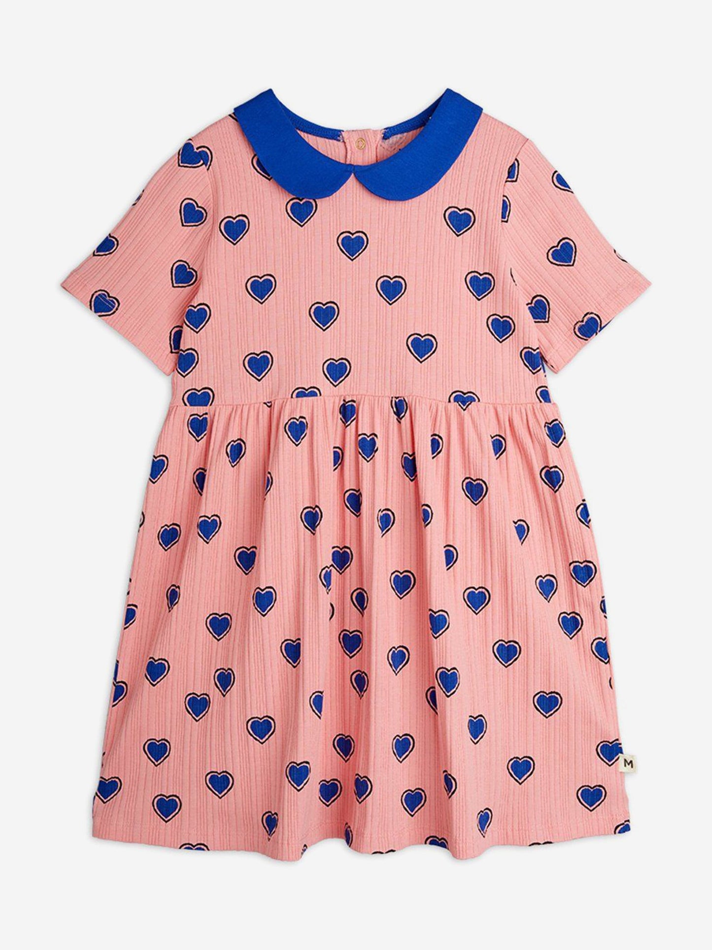 Girls Hearts AOP Dress in Pink