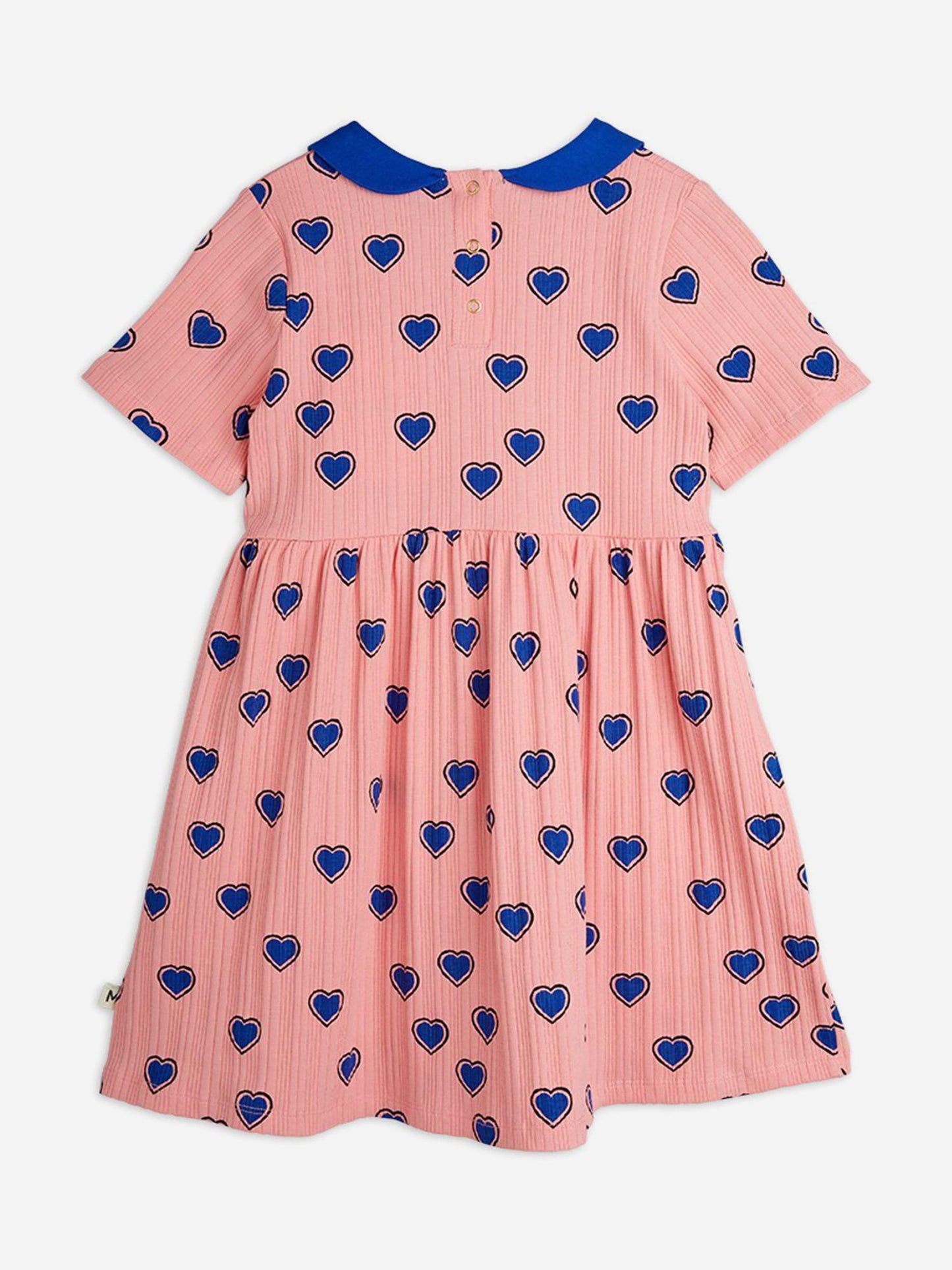 Girls Hearts AOP Dress in Pink