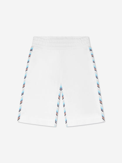 Missoni 男童白色平纹短裤