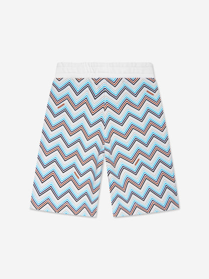 Missoni 男童白色平纹短裤